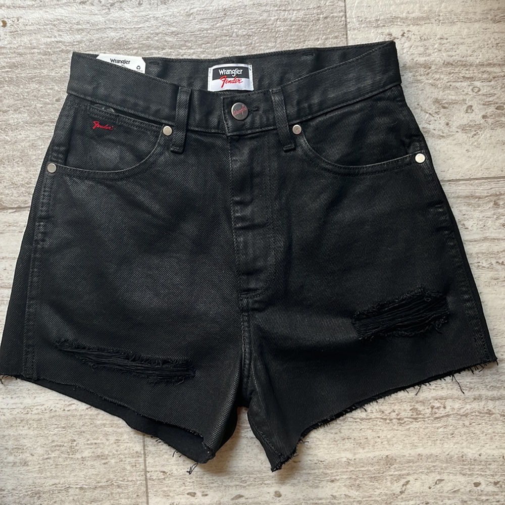 WRANGLER X FENDER WOMEN'S HIGH RISE FESTIVAL SHORTS western